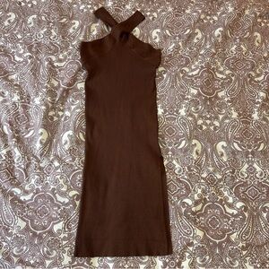 New York & Company Brown Dress
